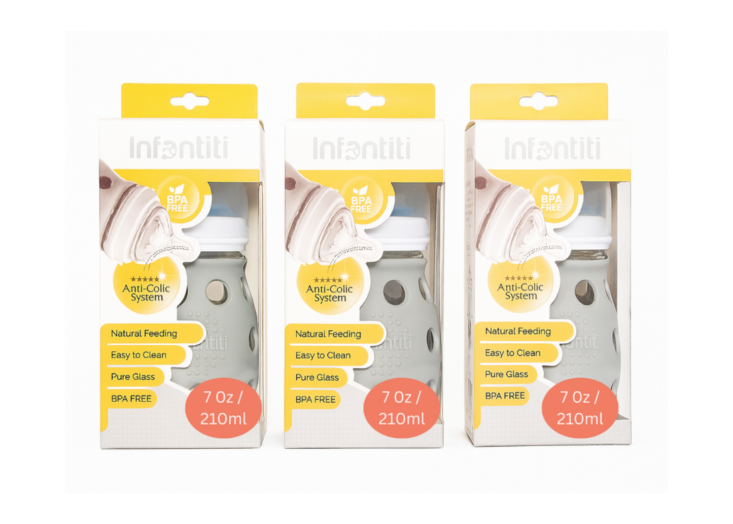 3 Bundle Infantiti Baby bottle